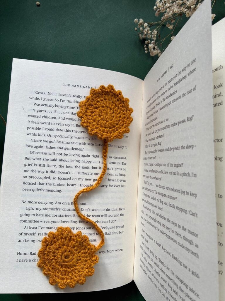Sun Burst Crochet Bookmark