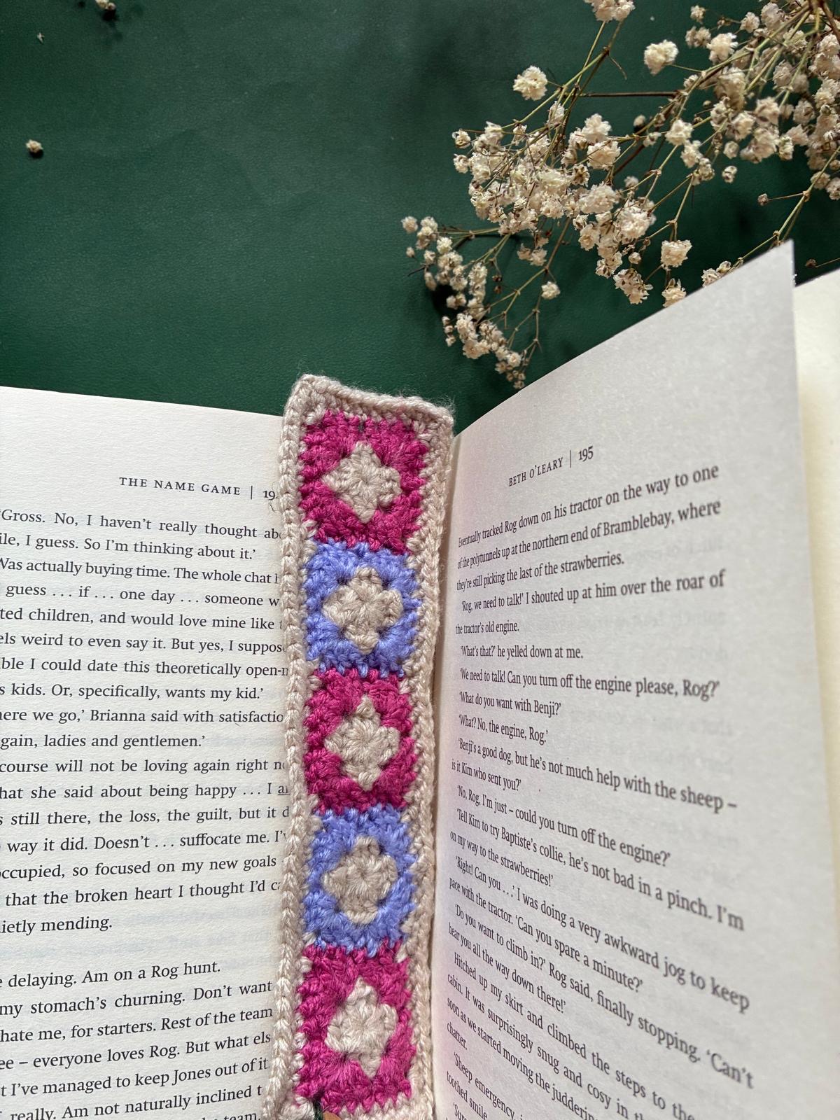 Granny Square Crochet Bookmark - Image 5