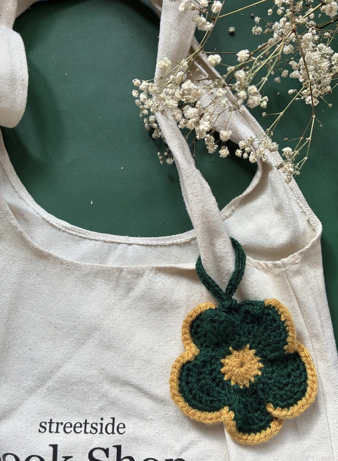Bag Charm Flower Pouch