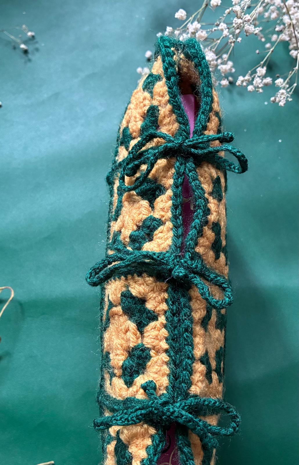 Handmade Tiny Granny Squares Book Sleeve - Image 5
